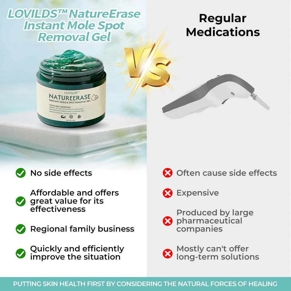 ✅ Official Store: LOVILDS™ NatureErase Instant Alligator Oil Mole & Spot Removal Gel
