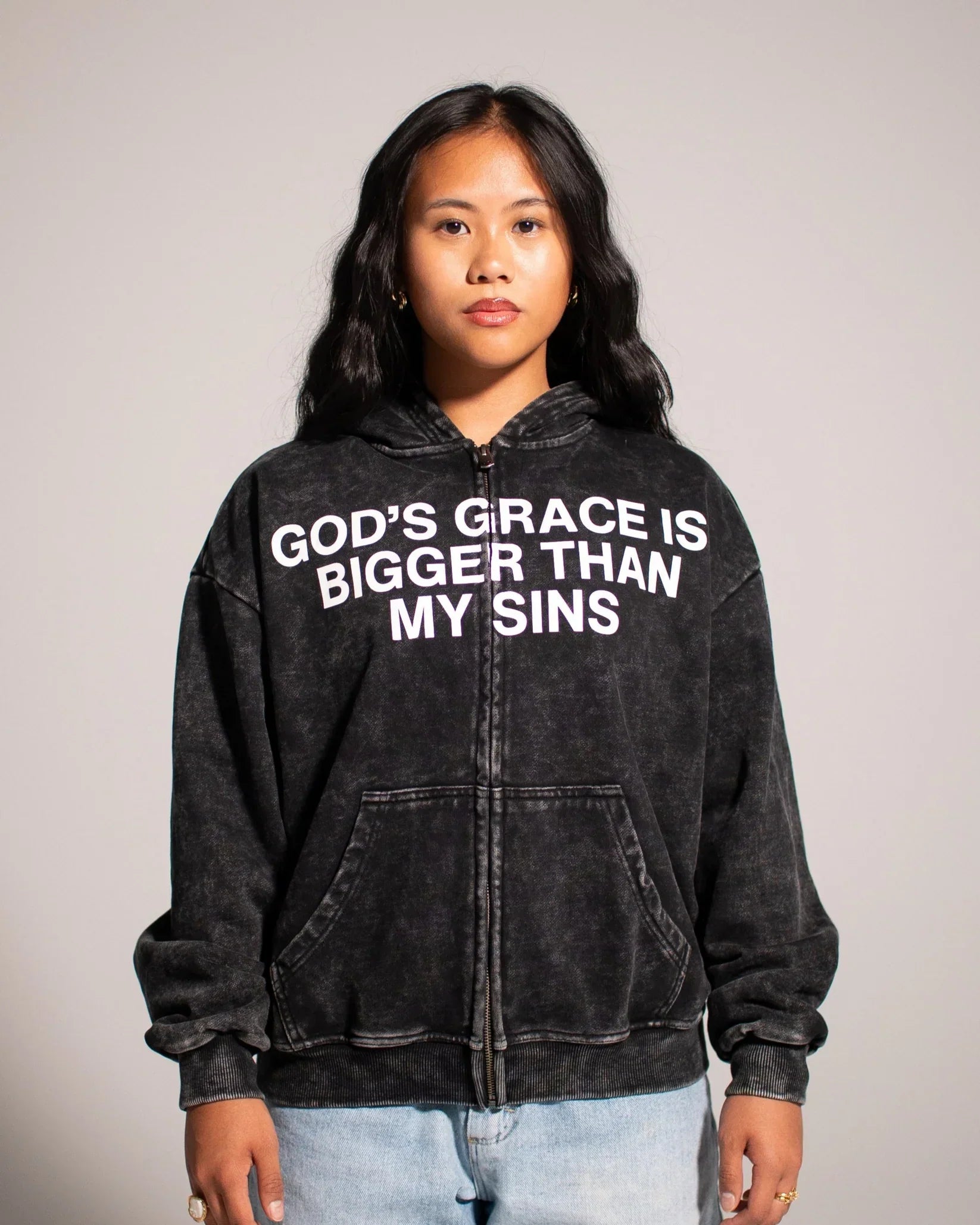 God's Grace Zip-Up Hoodie