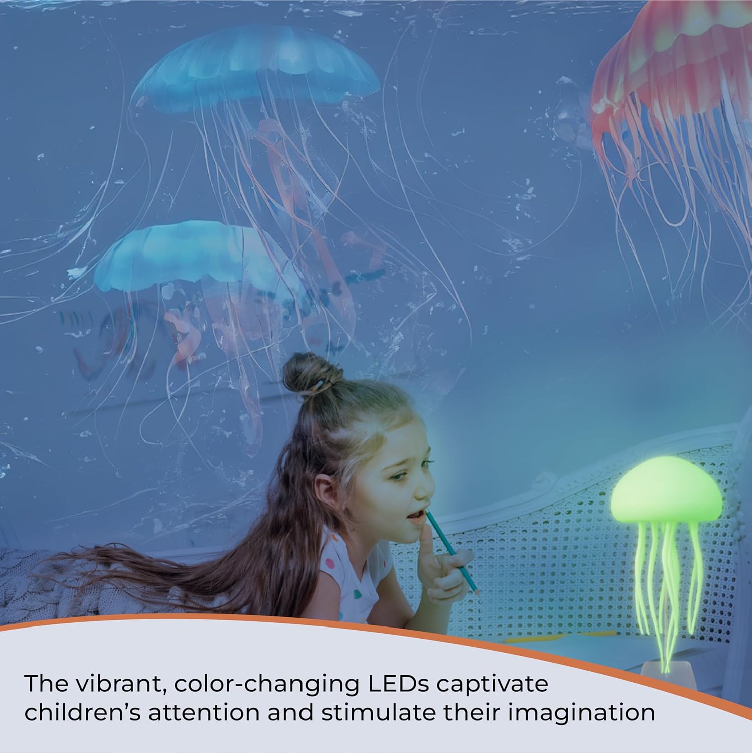 Mystical LED Jellyfish Aquarium Lamp