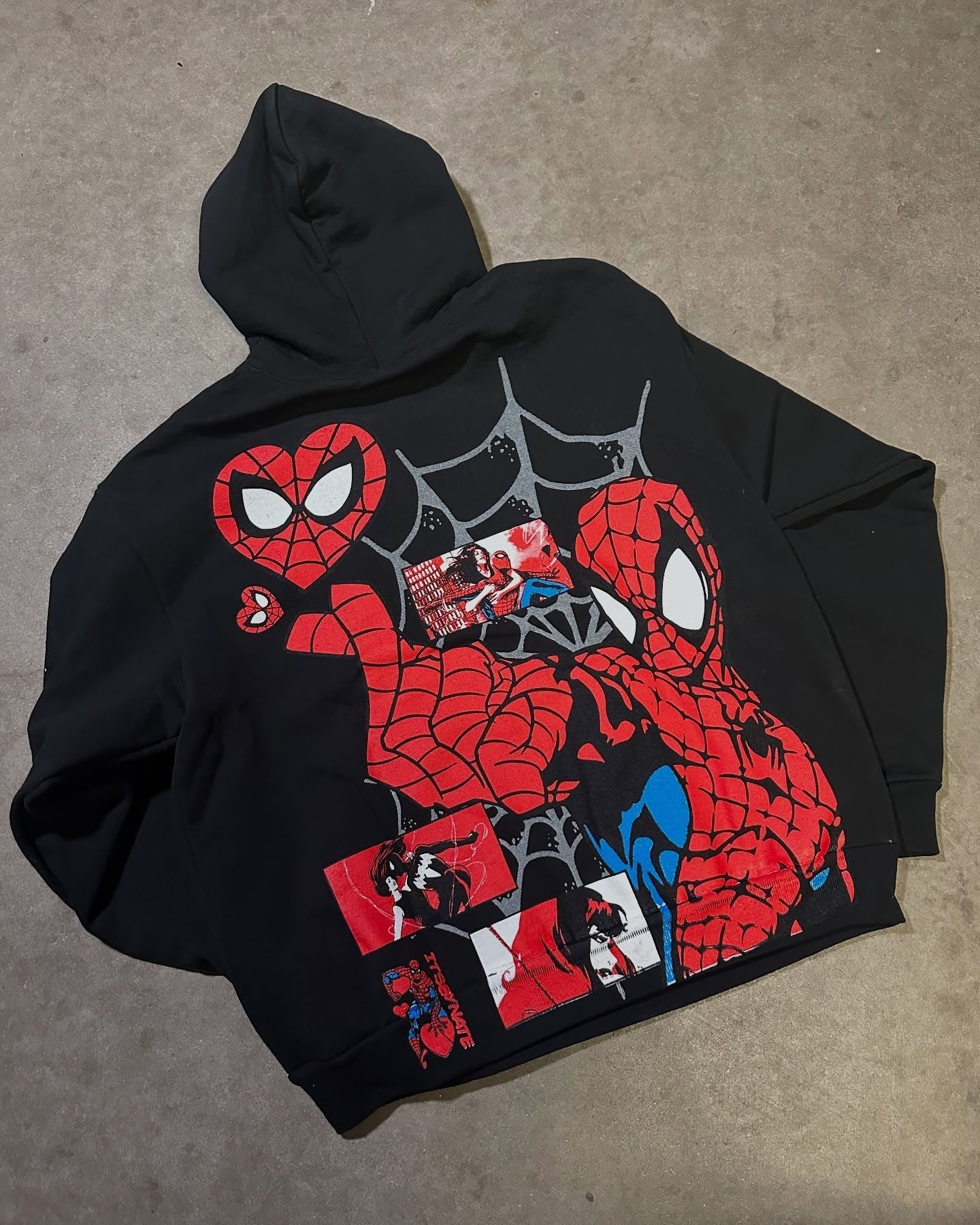 Stylish Spiderweb Graphic Hoodie